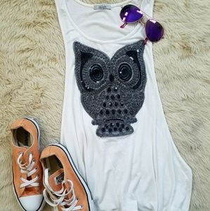 Davida owl muscle tank size unknown
